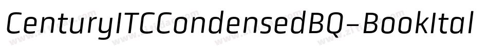 CenturyITCCondensedBQ-BookItalic字体转换