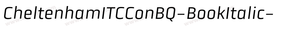 CheltenhamITCConBQ-BookItalic字体转换