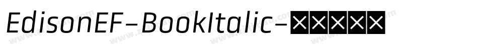 EdisonEF-BookItalic字体转换