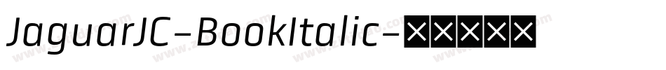 JaguarJC-BookItalic字体转换