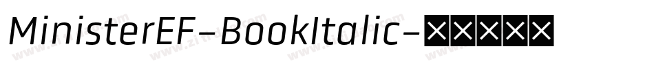 MinisterEF-BookItalic字体转换