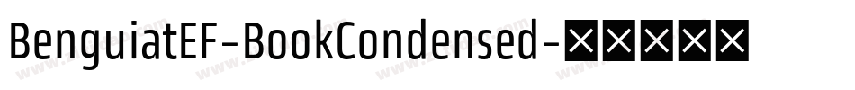 BenguiatEF-BookCondensed字体转换