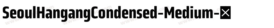 SeoulHangangCondensed-Medium字体转换