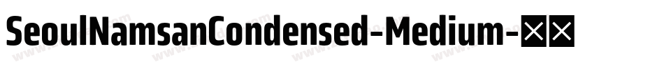 SeoulNamsanCondensed-Medium字体转换
