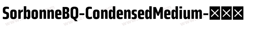SorbonneBQ-CondensedMedium字体转换