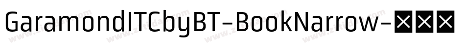 GaramondITCbyBT-BookNarrow字体转换