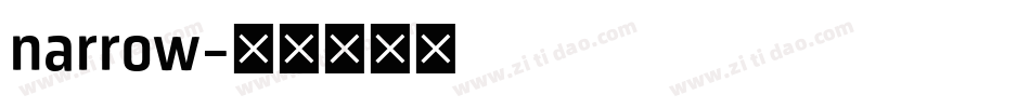 narrow字体转换