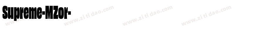Supreme-MZor字体转换