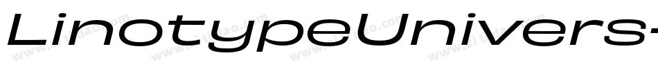 LinotypeUnivers-ExtdRegularItalic字体转换
