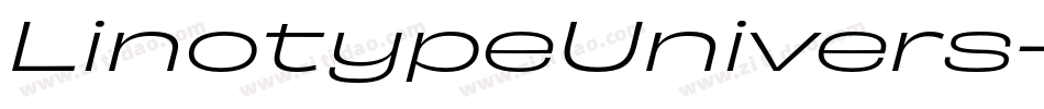 LinotypeUnivers-ExtdRegularItalic字体转换