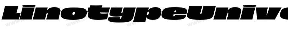 LinotypeUnivers-ExtdRegularItalic字体转换