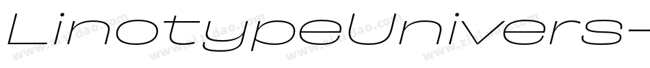 LinotypeUnivers-ExtdRegularItalic字体转换
