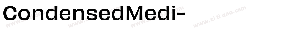 CondensedMedi字体转换