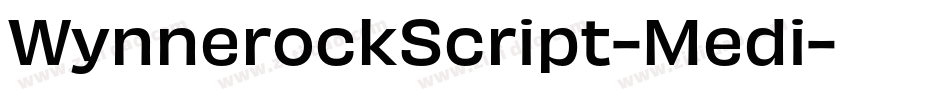 WynnerockScript-Medi字体转换