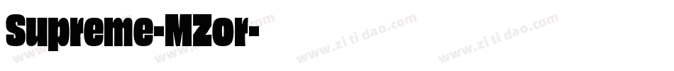 Supreme-MZor字体转换