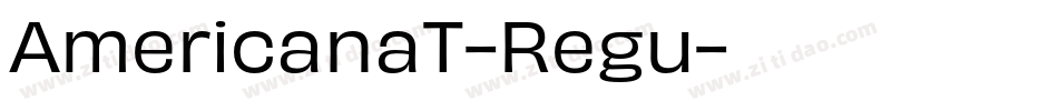 AmericanaT-Regu字体转换