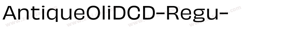 AntiqueOliDCD-Regu字体转换