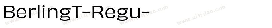 BerlingT-Regu字体转换