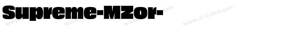 Supreme-MZor字体转换