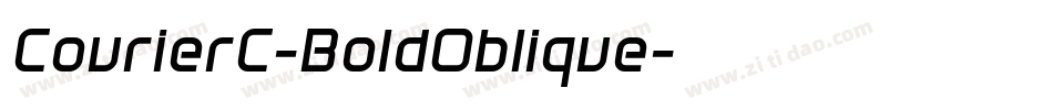 CourierC-BoldOblique字体转换