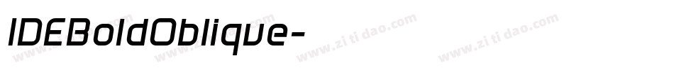 IDEBoldOblique字体转换