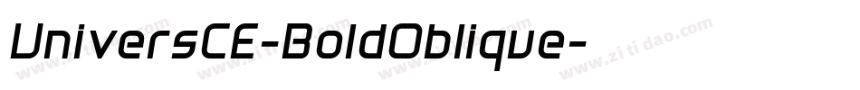 UniversCE-BoldOblique字体转换