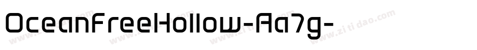OceanFreeHollow-Aa7g字体转换