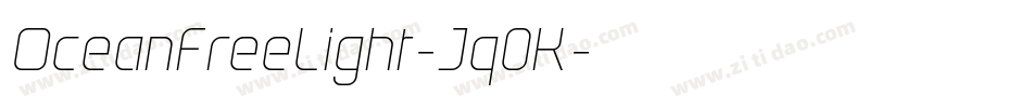 OceanFreeLight-Jq0K字体转换