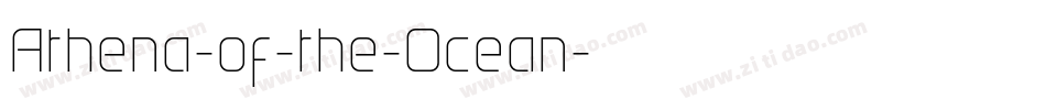 Athena-of-the-Ocean字体转换
