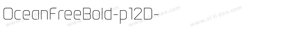 OceanFreeBold-p12D字体转换