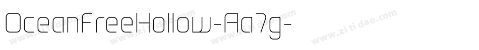 OceanFreeHollow-Aa7g字体转换