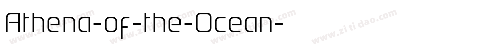 Athena-of-the-Ocean字体转换