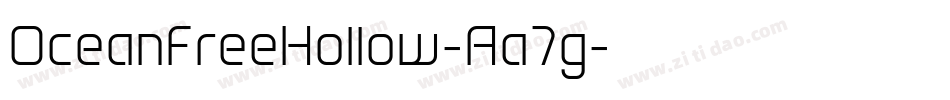 OceanFreeHollow-Aa7g字体转换