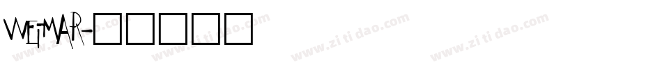 weimar字体转换