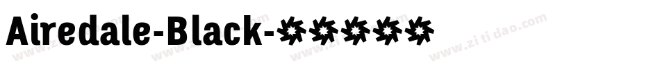 Airedale-Black字体转换