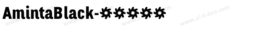 AmintaBlack字体转换