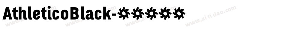 AthleticoBlack字体转换