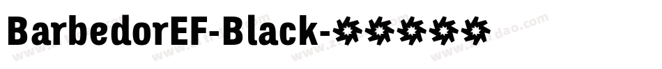 BarbedorEF-Black字体转换
