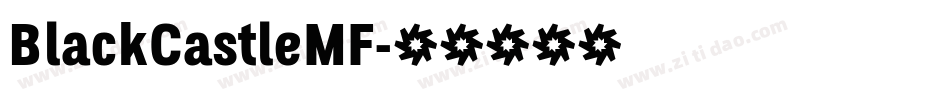 BlackCastleMF字体转换
