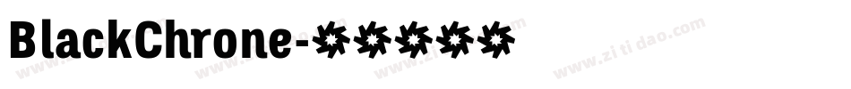 BlackChrone字体转换
