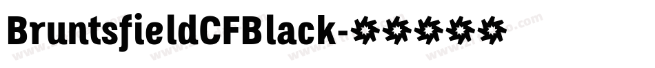 BruntsfieldCFBlack字体转换