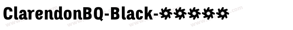 ClarendonBQ-Black字体转换