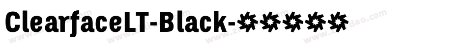 ClearfaceLT-Black字体转换