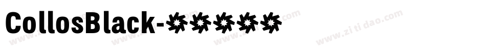 CollosBlack字体转换