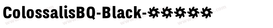 ColossalisBQ-Black字体转换
