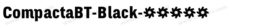 CompactaBT-Black字体转换