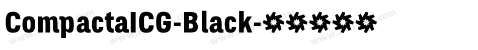 CompactaICG-Black字体转换