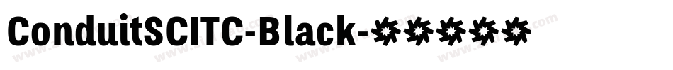 ConduitSCITC-Black字体转换