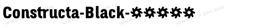 Constructa-Black字体转换