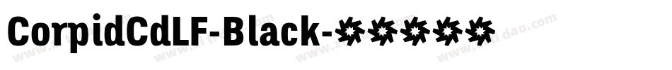 CorpidCdLF-Black字体转换